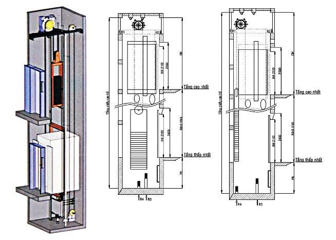 Thang máy cơ động gia đình ASD680